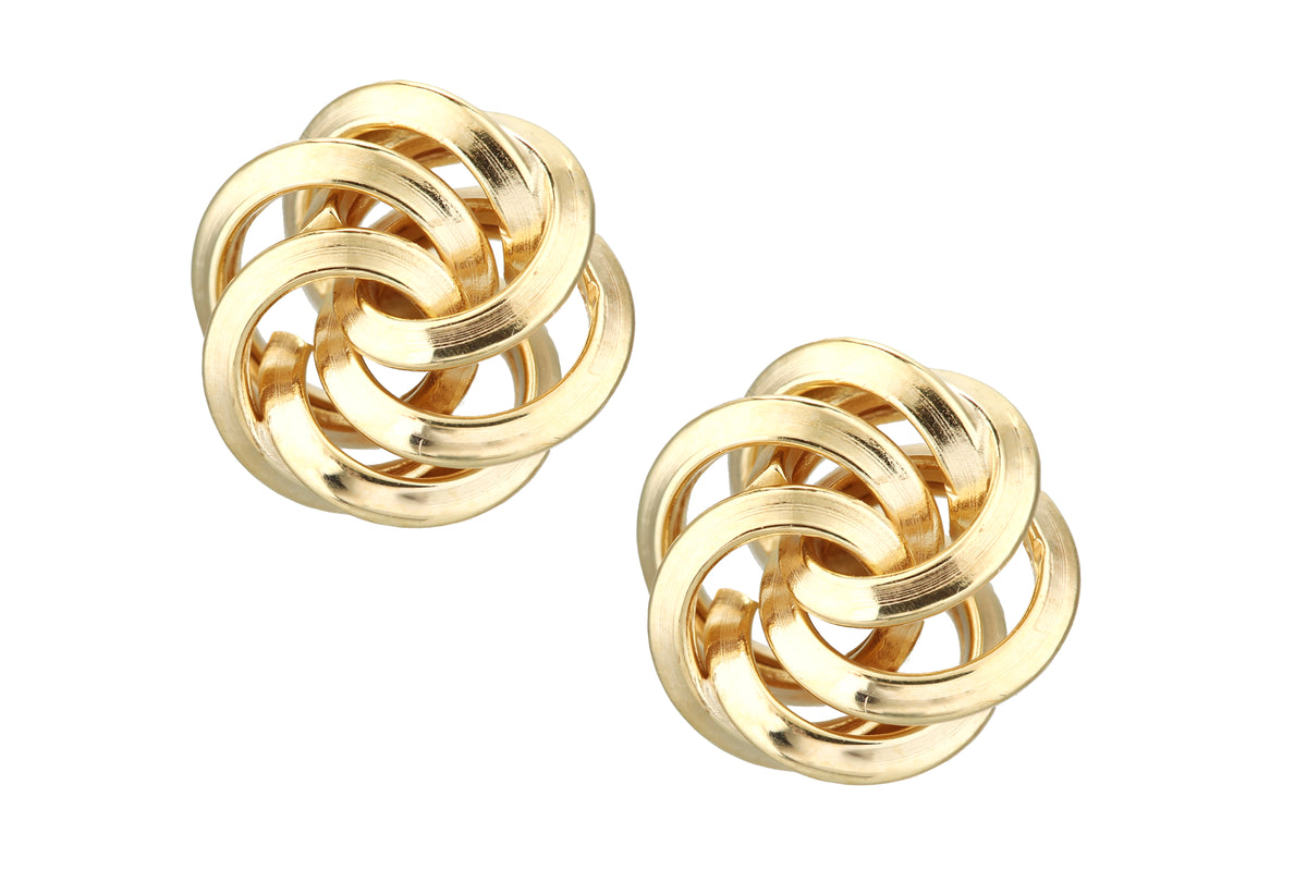 9ct Gold Knot Stud Earrings
