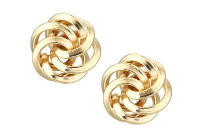 9ct Gold Knot Stud Earrings