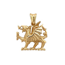 Load image into Gallery viewer, New 9ct Yellow Gold Welsh Dragon Pendant with the weight 5.80 grams
