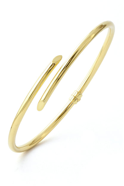 9ct Gold Plain Bypass Bangle