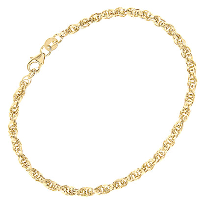 9ct Gold 7.5" Prince of Wales Bracelet