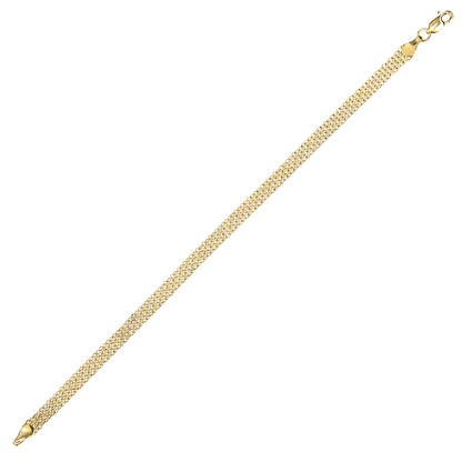 9ct Gold 7.5" Bismark Bracelet