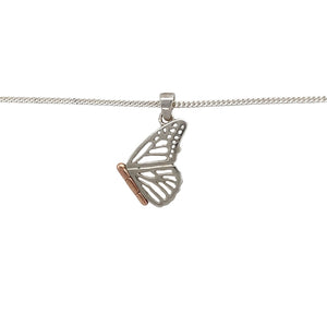 925 Silver Clogau Butterfly 18" Necklace