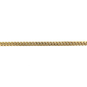 9ct Gold 8.5" Hollow Curb Bracelet