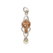 Load image into Gallery viewer, New 925 Silver Celtic Cross Celtic Lovespoon Pendant
