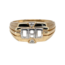 Load image into Gallery viewer, 9ct Gold &amp; Diamond Set Dad Ring
