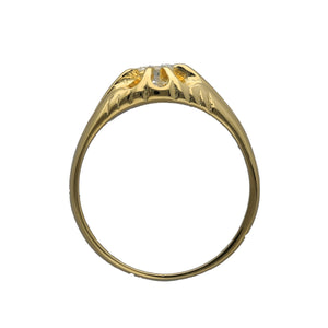 18ct Gold & Diamond Set Antique Style Signet Ring