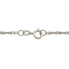 Load image into Gallery viewer, 9ct White Gold Open Heart 20&quot; Necklace
