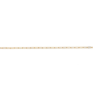 New 9ct Yellow Gold 18" Paperclip Chain with the weight 2.71 grams and link width 2mm