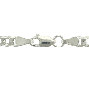 Complete your look with this new 925 silver 20" curb chain, offering classic styling and ideal versatility—perfect for everyday wear or showcasing a favourite pendant:

Design: A traditional curb link chain with flat, closely interlocking links, providing a sleek and flexible drape that’s perfect for wearing alone or paired with a pendant.
Material: Crafted from 925 sterling silver, the chain features a polished finish that adds a bright, timeless shine.
Dimensions: Measuring 20 inches inches