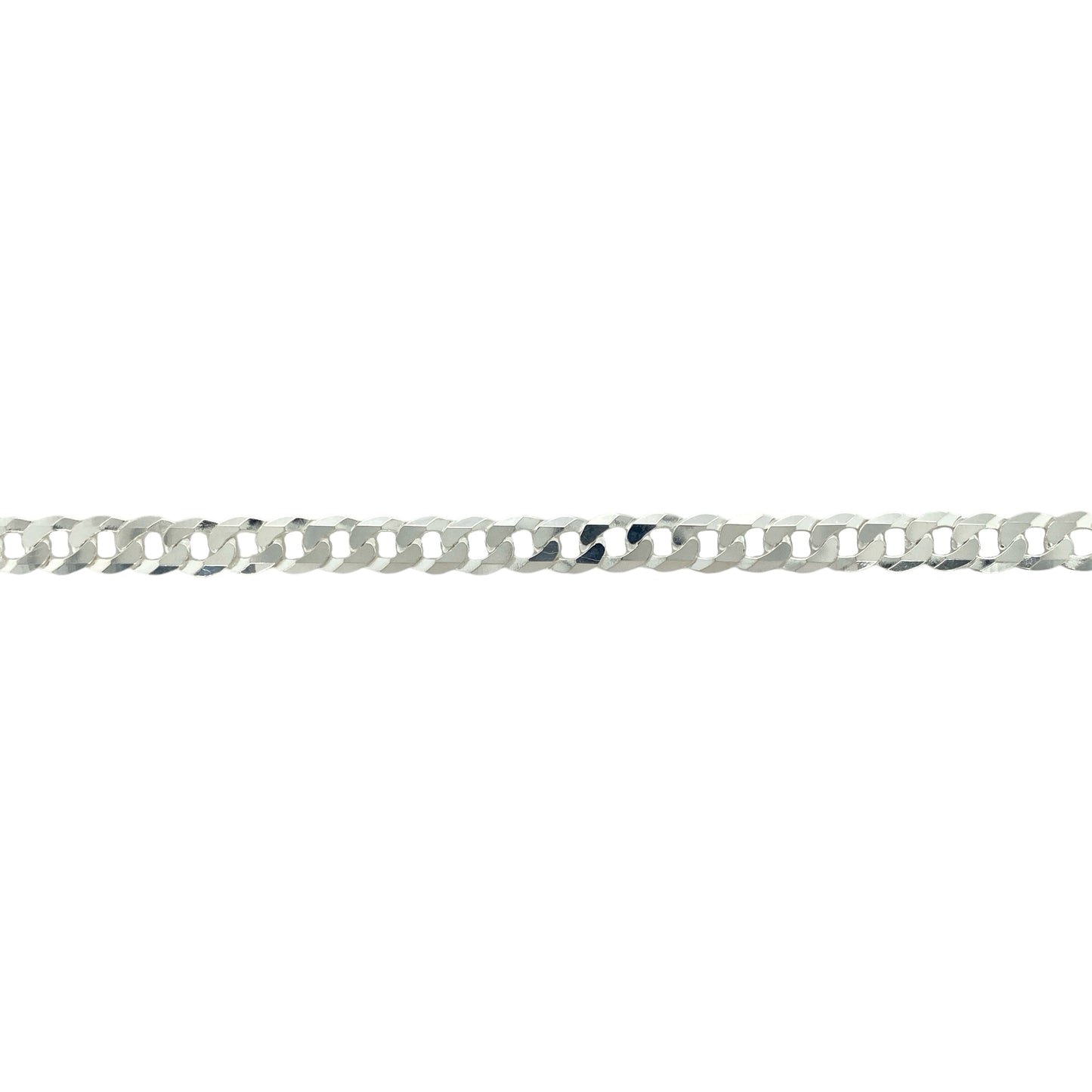 New 925 Silver 8.5" Curb Bracelet