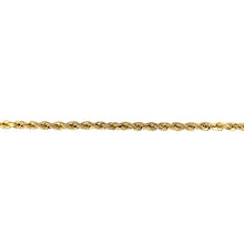 Load image into Gallery viewer, 9ct Gold 7.5&quot; Semi Solid Rope Bracelet
