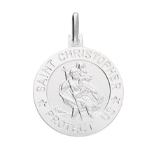 Load image into Gallery viewer, 925 Silver St Christopher Pendant
