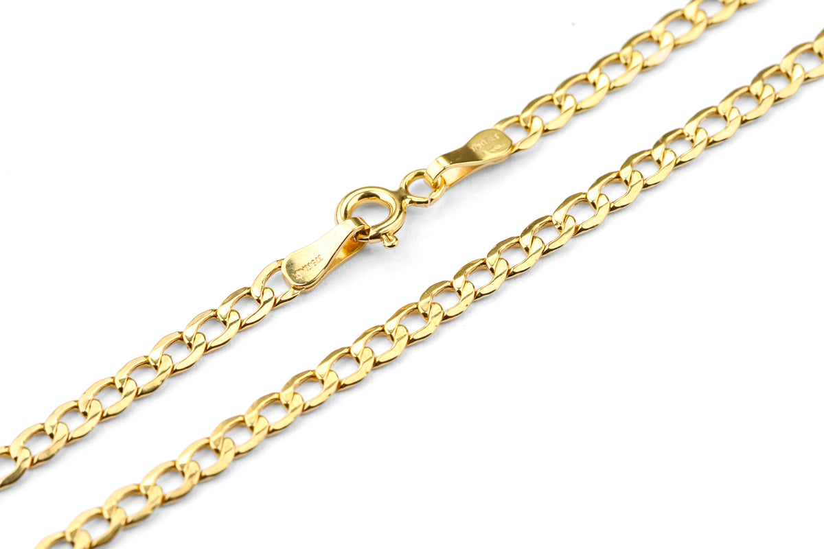 9ct Gold 7.5" Curb Bracelet