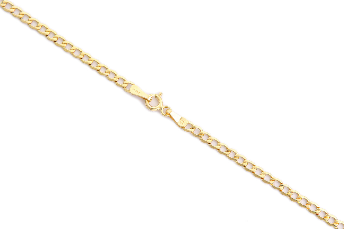 9ct Gold 7.5" Curb Bracelet