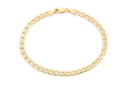 9ct Gold 8.5" Curb Bracelet