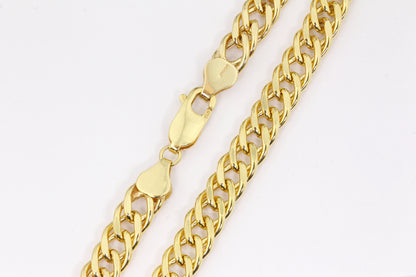9ct Gold 8.5" Double Curb Bracelet