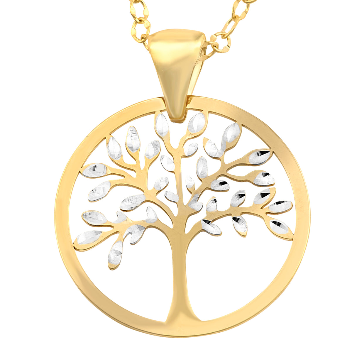 9ct Gold Tree of Life 18" Necklace