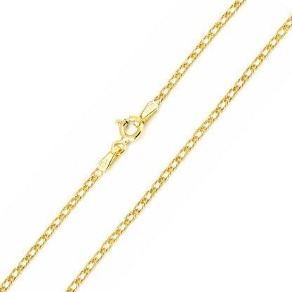 9ct Gold 7.5" Double Curb Bracelet