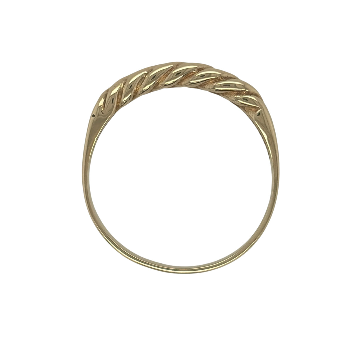 9ct Gold Curb Link Band Ring