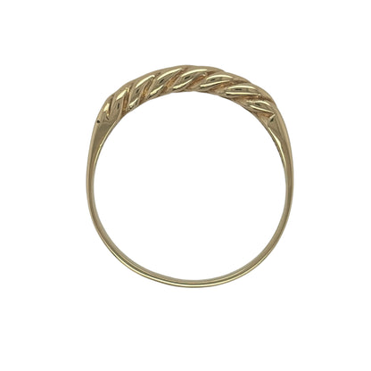 9ct Gold Curb Link Band Ring