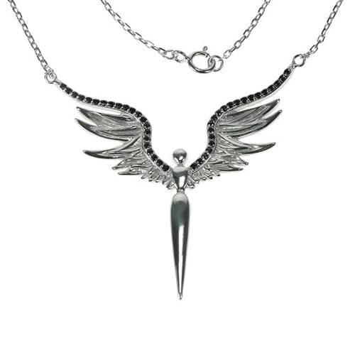 925 Silver & Black Stone Goddess 18