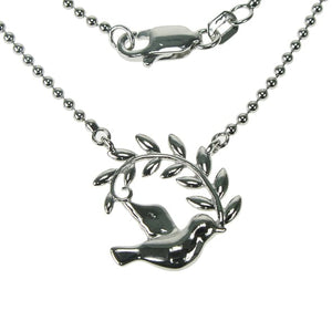 925 Silver Dove of Peace 18" Necklace