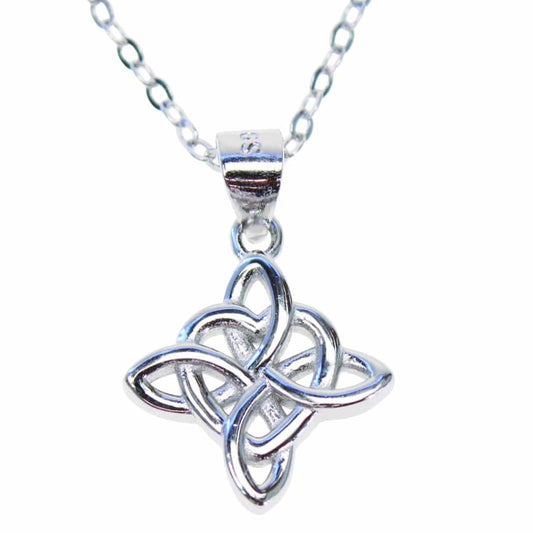 925 Silver Open Celtic Knot 18" Necklace