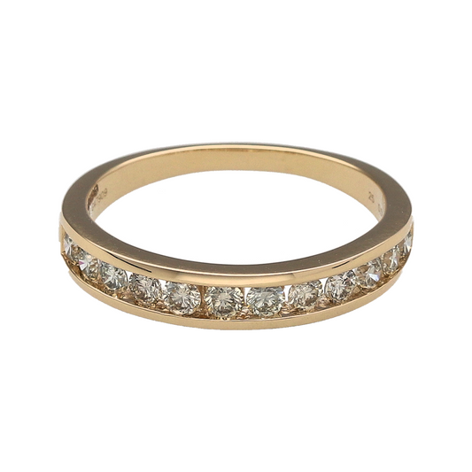 New 9ct Gold & Diamond Set Band Ring