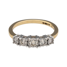Load image into Gallery viewer, New 9ct Gold &amp; Diamond Set Five Stone Ring
