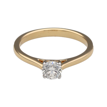 New 9ct Gold & Diamond Set Solitaire Ring