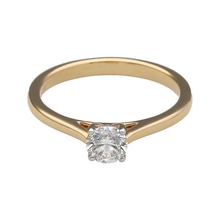 Load image into Gallery viewer, New 9ct Gold &amp; Diamond Set Solitaire Ring
