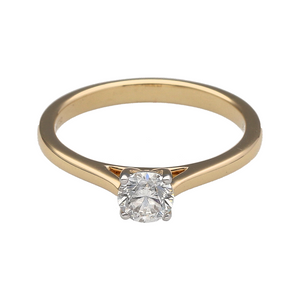 New 9ct Gold & Diamond Set Solitaire Ring