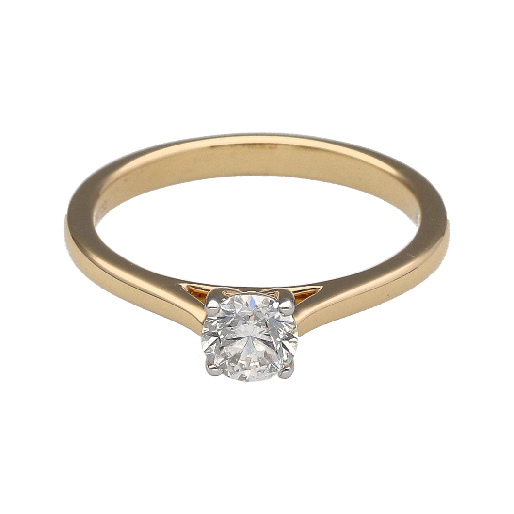 New 9ct Gold & Diamond Set Solitaire Ring
