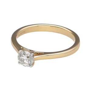 Bring timeless elegance and classic brilliance to your jewellery collection with this new 9ct yellow gold diamond solitaire ring—a refined piece with a focus on simplicity, sparkle, and lasting style.

Design: Featuring a single brilliant-cut diamond of approximately 0.52ct, the solitaire design offers a striking centrepiece with clean lines and radiant clarity.
