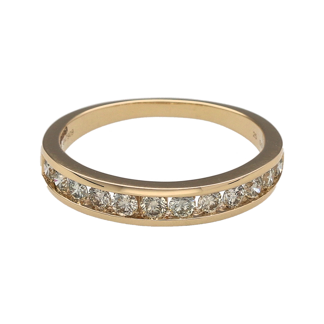 New 9ct Gold & Diamond Set Band Ring