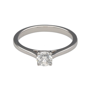 New 9ct White Gold & Diamond Set Solitaire Ring