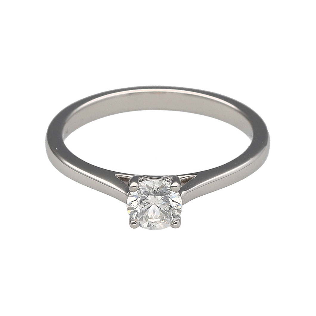 New 9ct White Gold & Diamond Set Solitaire Ring