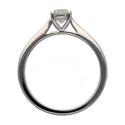 New 9ct White Gold & Diamond Set Solitaire Ring