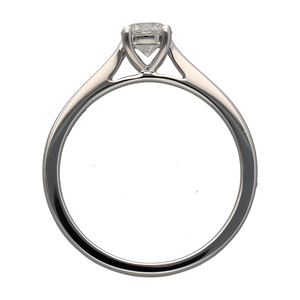 New 9ct White Gold & Diamond Set Solitaire Ring