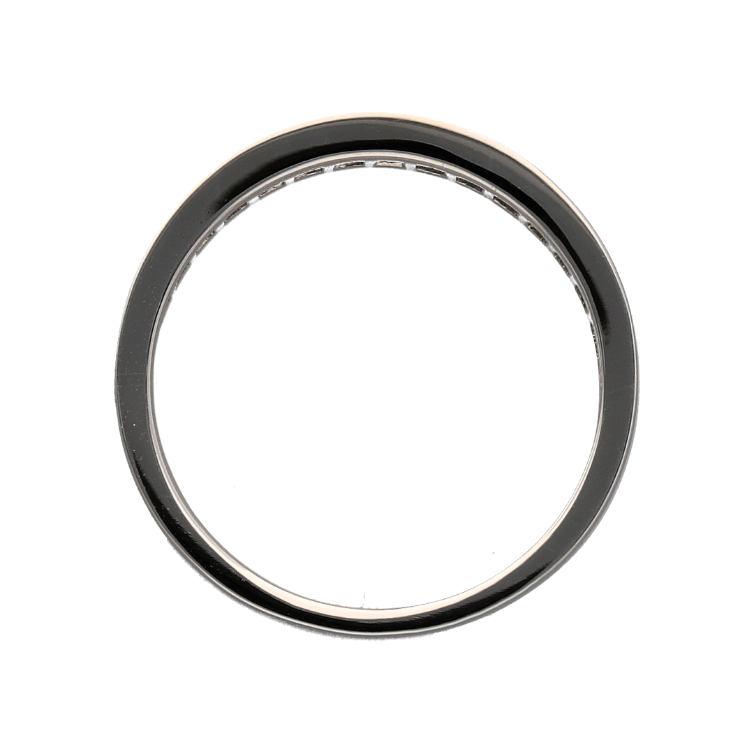 New 9ct White Gold & Diamond Set Band Ring