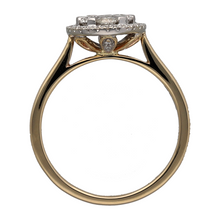 Load image into Gallery viewer, New 9ct Gold &amp; Diamond Set Oval Halo Cluster Ring
