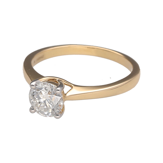 Bring timeless brilliance and classic sophistication to your collection with this new 9ct yellow gold and diamond set solitaire ring, offering a stunning blend of elegant simplicity and luxurious sparkle—perfect for marking life’s most special moments.

Design: The ring features a striking brilliant cut diamond of approximately 1.01ct at the centre, creating a captivating focal point that radiates exceptional fire and brilliance.
