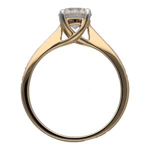 New 9ct Gold & Diamond Set Solitaire Ring