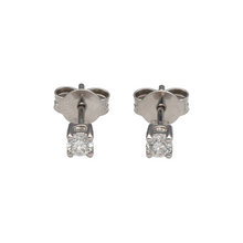 Load image into Gallery viewer, Bring timeless sparkle and refined elegance to your collection with these new 9ct white gold diamond stud earrings—a classic pair with lasting sophistication.

Design: Each earring is claw-set with a brilliant-cut diamond, together totalling approximately 0.25ct, offering understated brilliance and everyday luxury.
Material: Made from 9-carat white gold, the polished finish enhances the bright sparkle of the diamonds and adds modern appeal.

