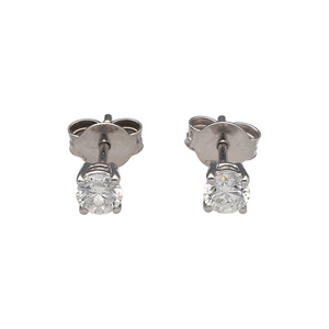 Bring refined sparkle and timeless elegance to your collection with these new 9ct white gold diamond stud earrings—a classic pair with impressive brilliance.

Design: Each earring is claw-set with a brilliant-cut diamond, together totalling approximately 0.51ct–0.55ct, creating a radiant and eye-catching look.
Material: Made from 9-carat white gold, the polished finish enhances the fire and brilliance of the diamonds while adding modern appeal.
