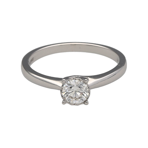 New 9ct White Gold & Diamond Set Solitaire Ring