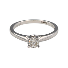 Load image into Gallery viewer, New 9ct White Gold &amp; Diamond Set Solitaire Ring
