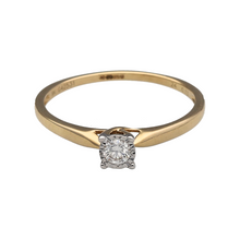 Load image into Gallery viewer, New 9ct Gold &amp; Diamond Set Solitaire Ring
