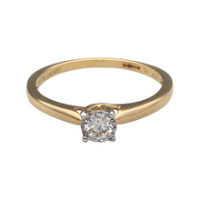 Load image into Gallery viewer, New 9ct Gold &amp; Diamond Set Solitaire Ring
